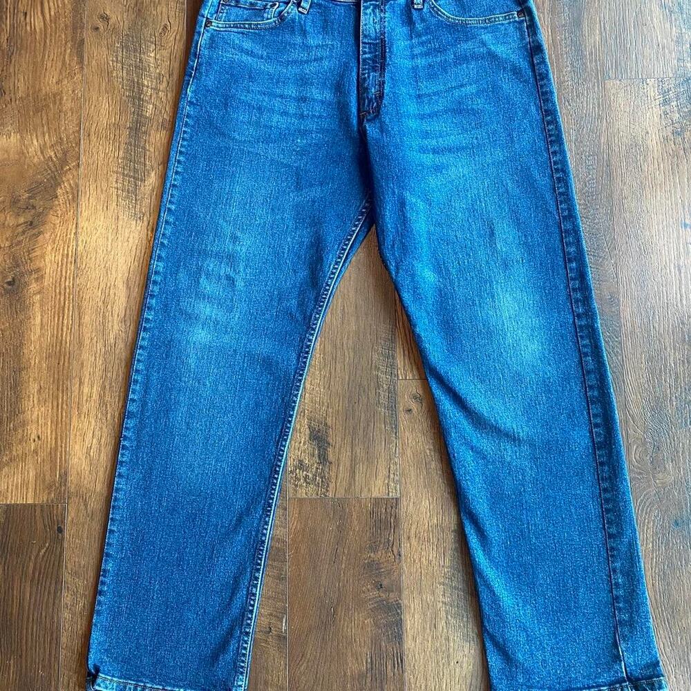 Blue wrangler denim jeans